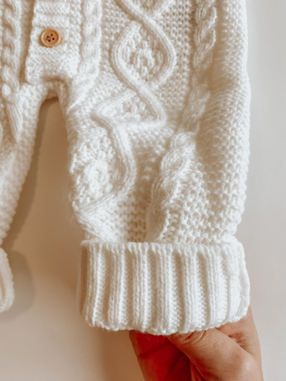 Knitted winter jumpsuit