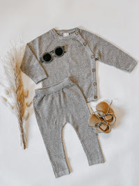 Knitted sweater and pants set