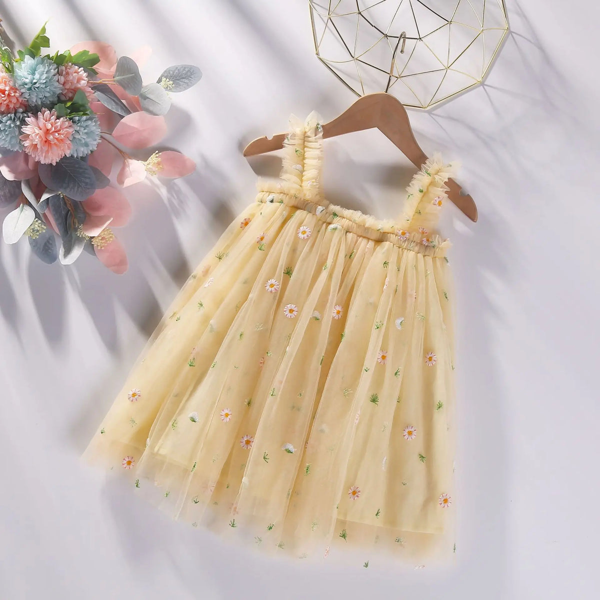 Daisy Embroidered Dress