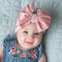 Velvet bow headband