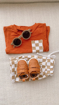 Checkered Shorts & Shirt Set