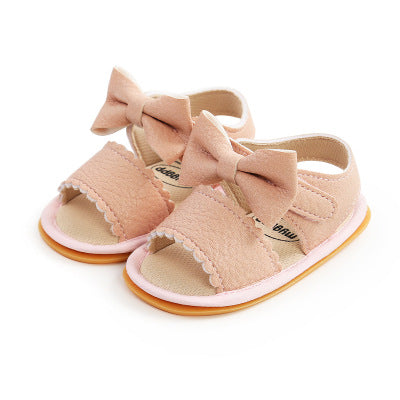 Bow PU Leather Sandals