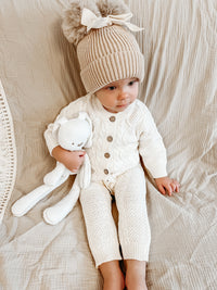 Knitted baby jumpsuit
